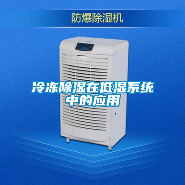 冷冻除湿在低湿系统中的应用