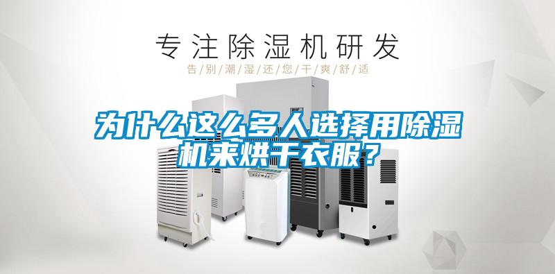 为什么这么多人选择用除湿机来烘干衣服？