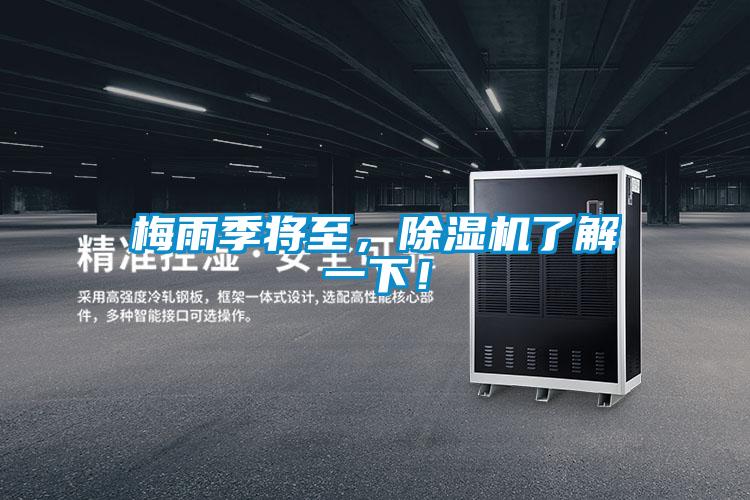 梅雨季将至，除湿机了解一下！