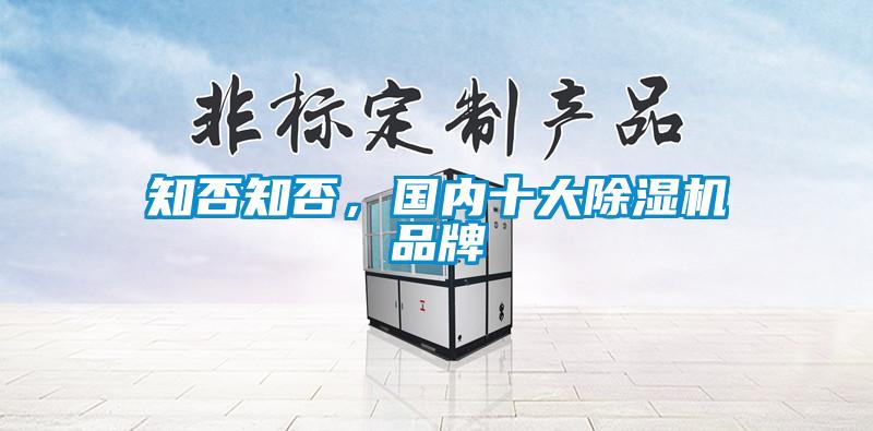 知否知否，国内十大除湿机品牌