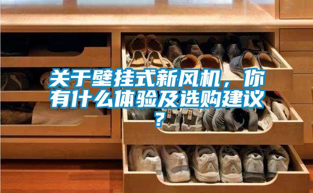 关于壁挂式新风机，你有什么体验及选购建议？
