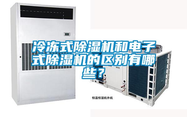 冷冻式除湿机和电子式除湿机的区别有哪些？
