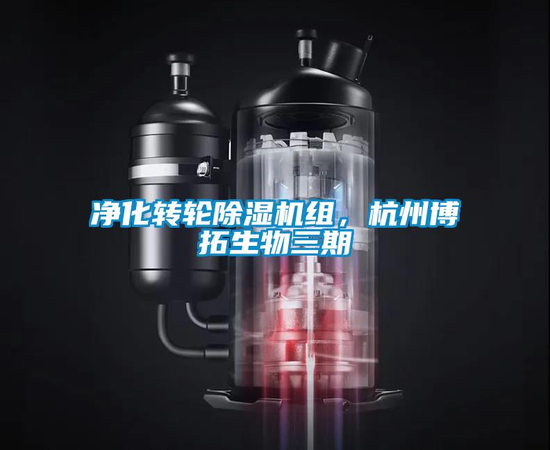 净化转轮除湿机组，杭州博拓生物三期