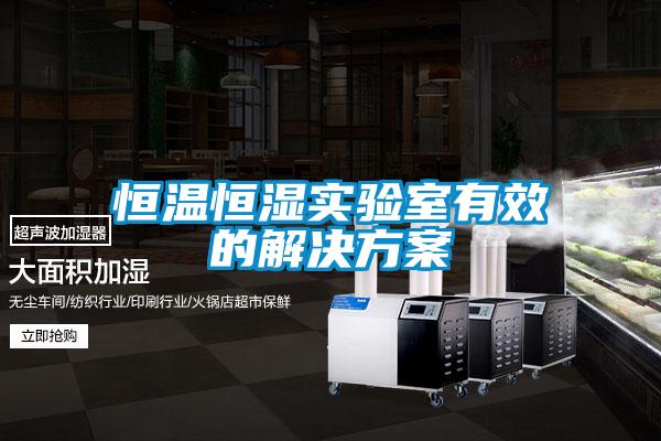 恒温恒湿实验室有效的解决方案