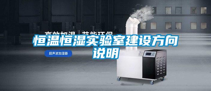 恒温恒湿实验室建设方向说明