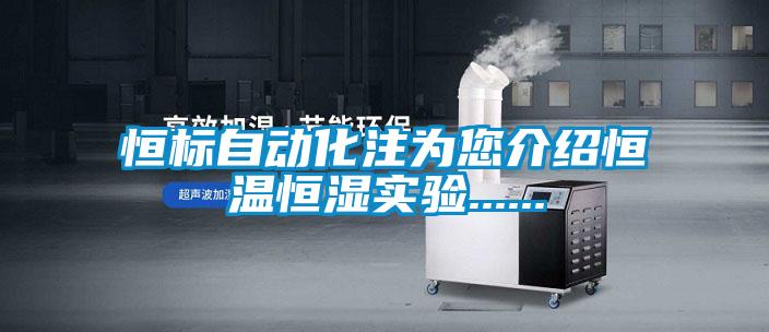 恒标自动化注为您介绍恒温恒湿实验......