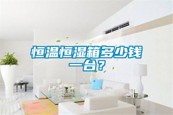 恒温恒湿箱多少钱一台？