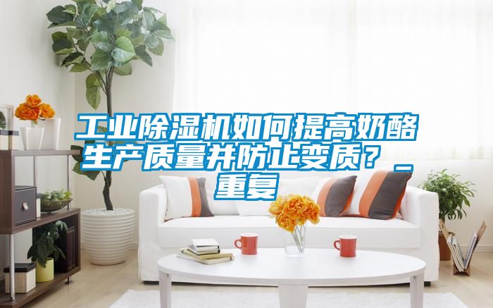 工业除湿机如何提高奶酪生产质量并防止变质？_重复