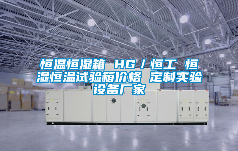恒温恒湿箱 HG／恒工 恒湿恒温试验箱价格 定制实验设备厂家
