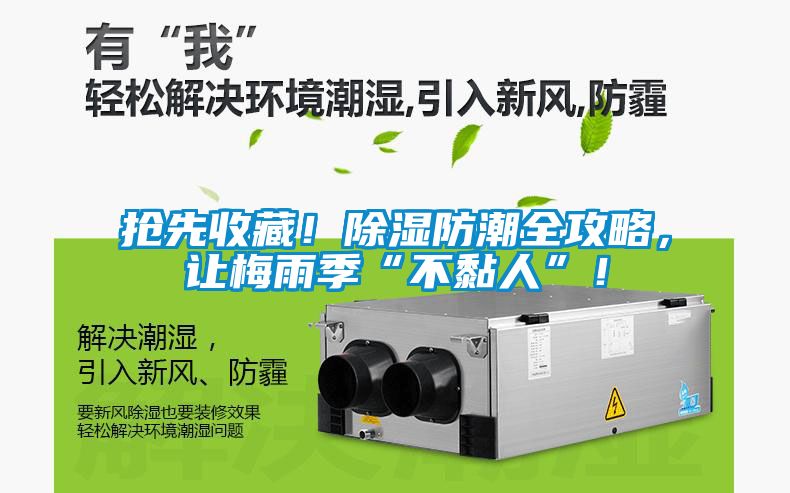 抢先收藏！除湿防潮全攻略，让梅雨季“不黏人”！