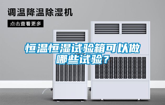 恒温恒湿试验箱可以做哪些试验？