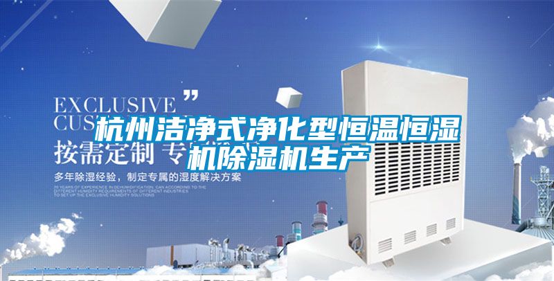 杭州洁净式净化型恒温恒湿机除湿机生产