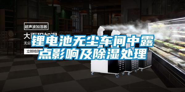 锂电池无尘车间中露点影响及除湿处理