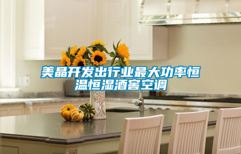 美晶开发出行业最大功率恒温恒湿酒窖空调