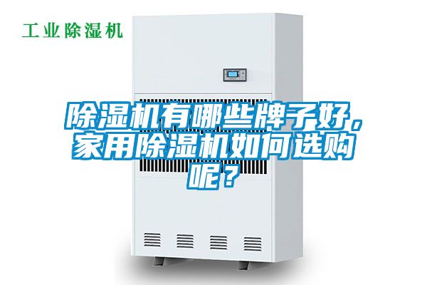 除湿机有哪些牌子好，家用除湿机如何选购呢？