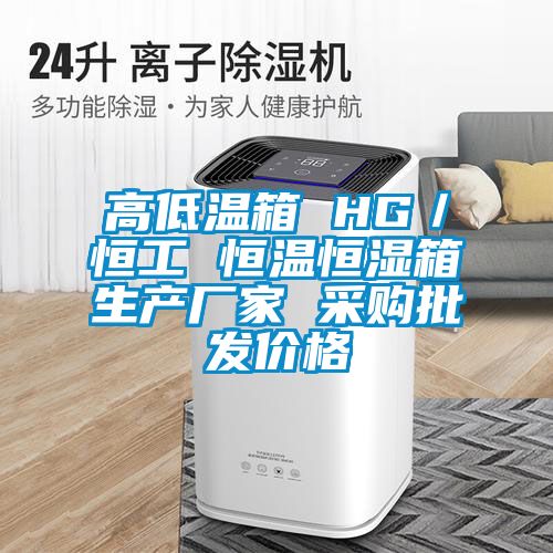 高低温箱 HG／恒工 恒温恒湿箱生产厂家 采购批发价格