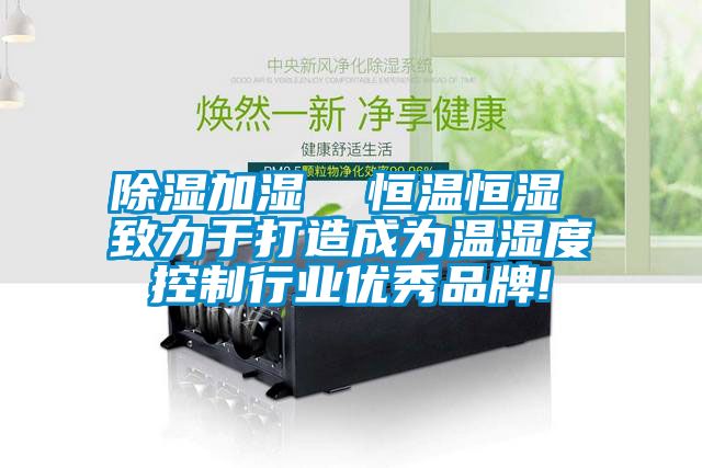 除湿加湿  恒温恒湿 致力于打造成为温湿度控制行业优秀品牌!