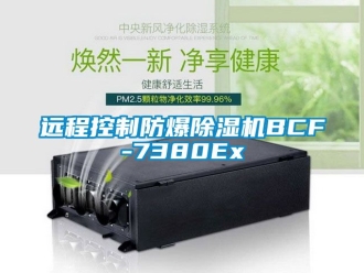 企业新闻远程控制防爆除湿机BCF-7380Ex