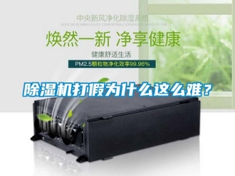 企业新闻除湿机打假为什么这么难？