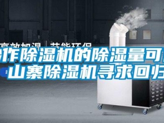 企业新闻炒作除湿机的除湿量可休 山寨除湿机寻求回归
