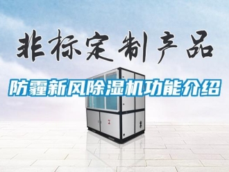 企业新闻防霾新风除湿机功能介绍