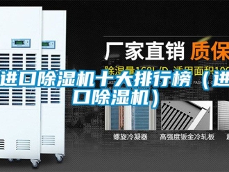 行业新闻进口除湿机十大排行榜（进口除湿机）