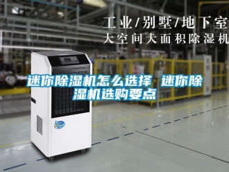 行业新闻迷你除湿机怎么选择 迷你除湿机选购要点