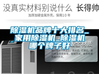 企业新闻除湿机品牌十大排名_家用除湿机_除湿机哪个牌子好