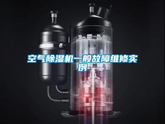 行业新闻空气除湿机一般故障维修实例