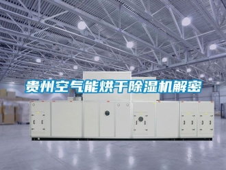 行业新闻贵州空气能烘干除湿机解密
