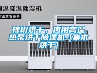 行业新闻辣椒烘干，应用高温热泵烘干除湿机-[集木烘干]