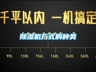 企业新闻除湿机方式的种类