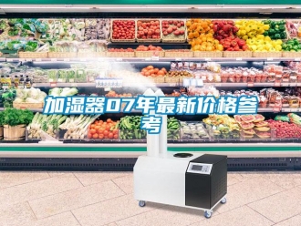 行业新闻加湿器07年最新价格参考