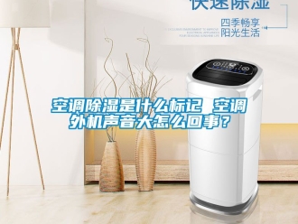 行业新闻空调除湿是什么标记 空调外机声音大怎么回事？